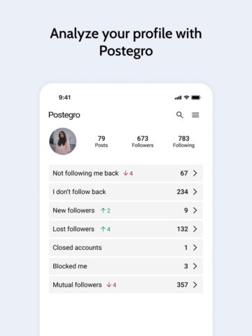 iOS용 Postegro – Profile Viewer