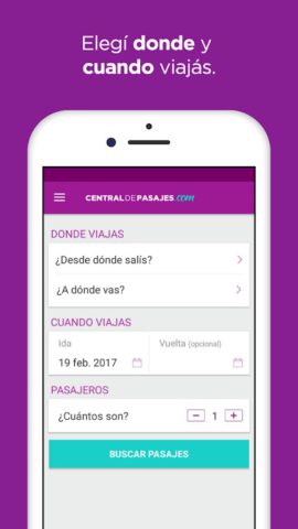 Android 版 Central de Pasajes