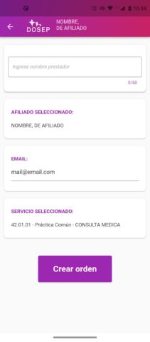 Android 用 DOSEP móvil