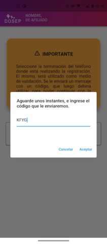 Android 用 DOSEP móvil