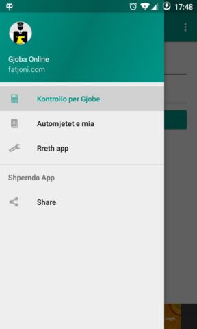 Gjoba Online para Android