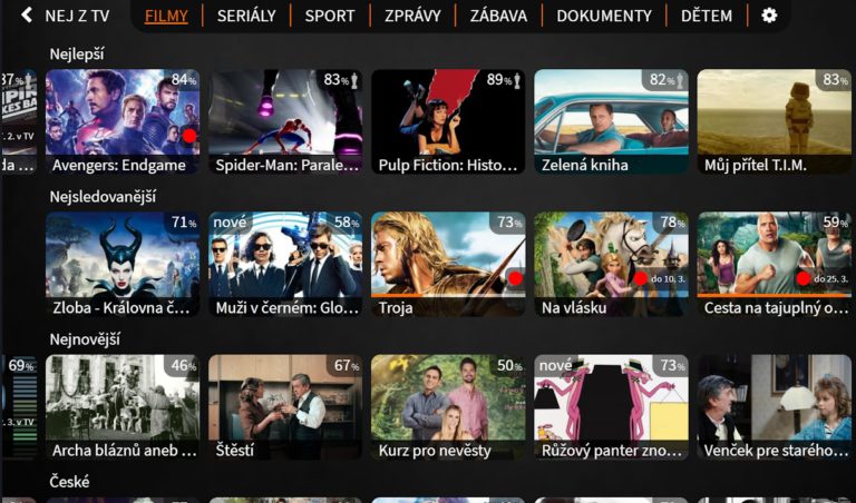 Android 版 Lepší.TV – televize online