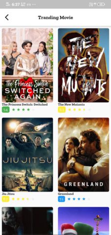 Movies4u pour Android