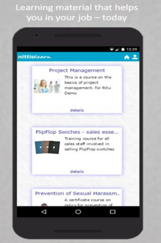 Nittio Learn per Android