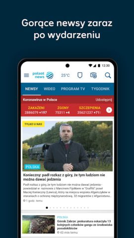 Polsat News — najnowsze inform для Android