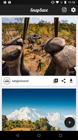 SnapSave — Download Instagram для Android — скриншот 1