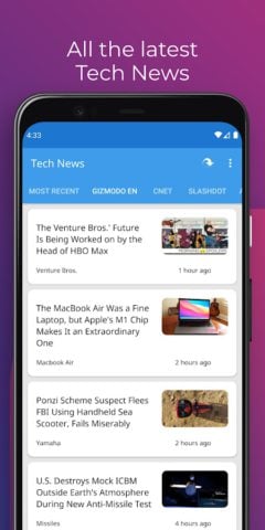 Android용 Tech News: 최신 기술 업데이트