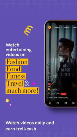 Trell- Videos and Shopping App สำหรับ Android