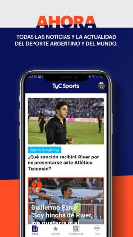 TyC Sports для Android — скриншот 1