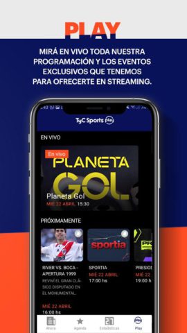 TyC Sports для Android — скриншот 4