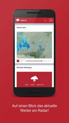 UWZ Österreich: Gewitter Sturm für Android