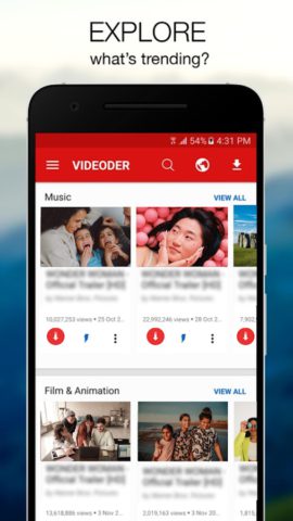 Android 用 Videoder – Video Downloader