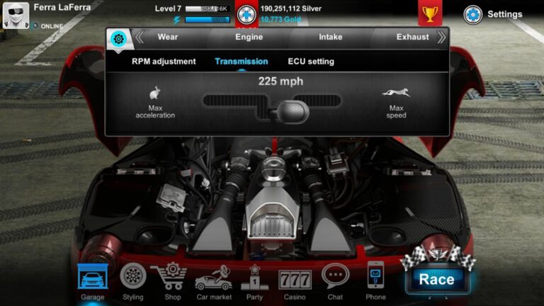 Tuner Life Online Drag Racing para Android