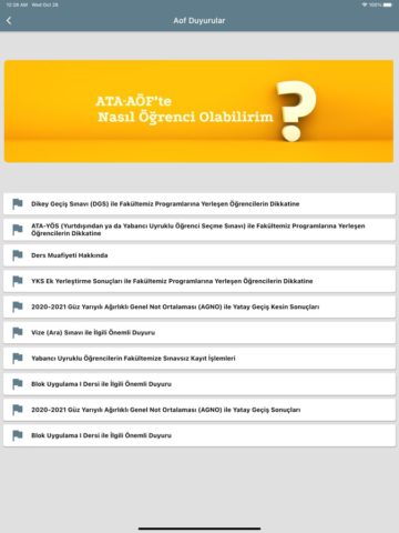 ATA AOF para iOS