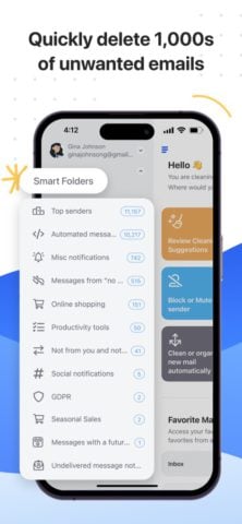 iOS için Clean Email — Inbox Cleaner