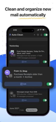 iOS için Clean Email — Inbox Cleaner