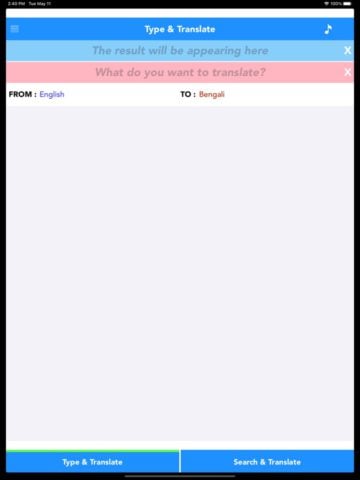 English to Bengali Translator para iOS