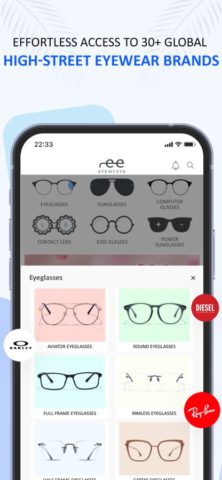 iOS 用 EyeMyEye: Order Eyewear Online