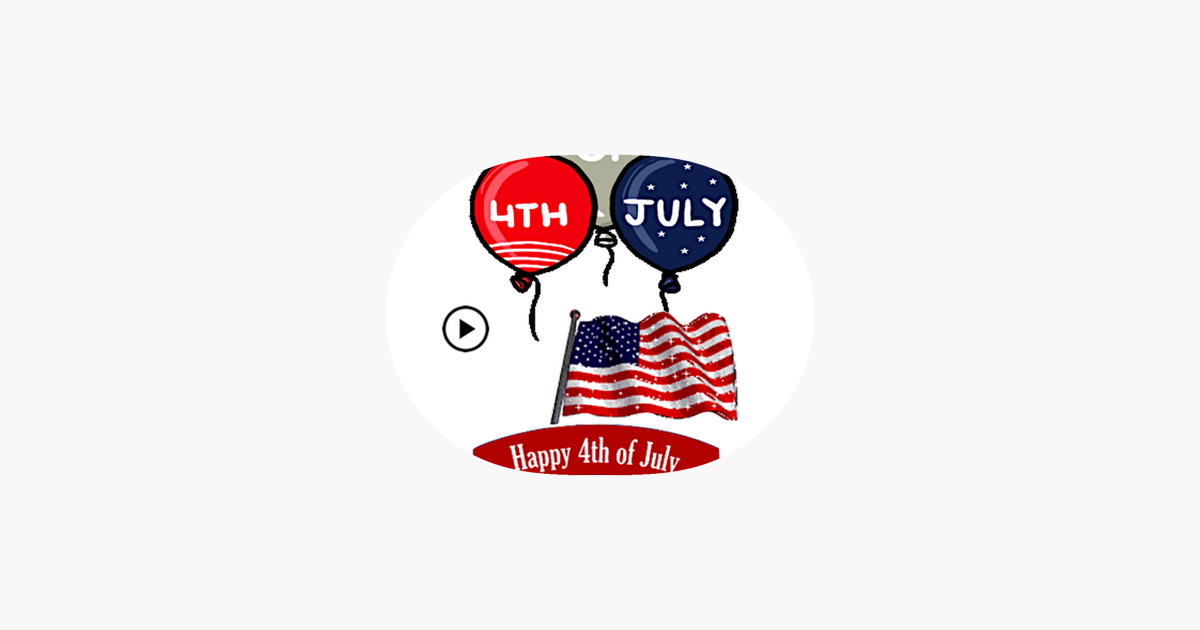 Happy 4th Of July Animated Gif für iOS