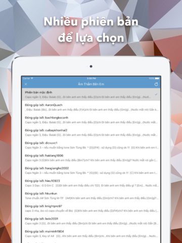 Hợp Âm Chuẩn – Guitar Tabs لنظام iOS