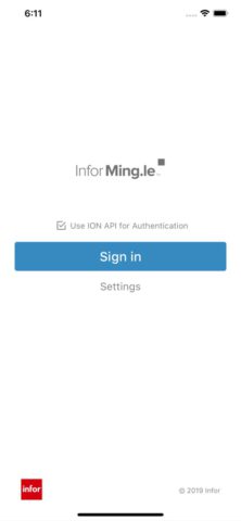 iOS 用 Infor Ming.le™