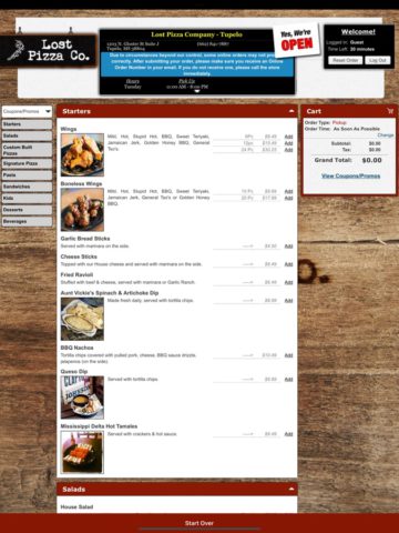 Lost Pizza Co. for iOS