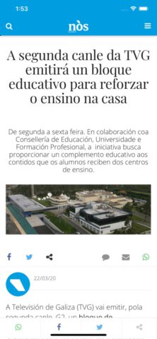 iOS 版 Nós Diario