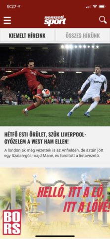 Nemzeti Sport pour iOS