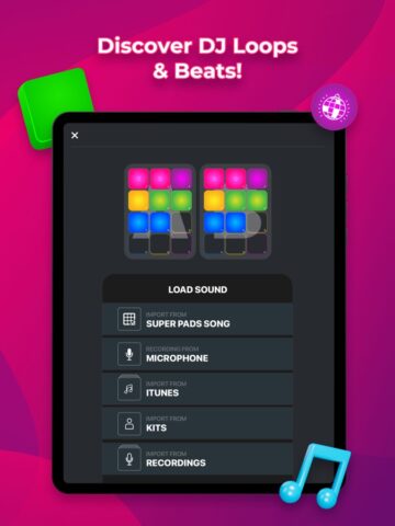 SUPER PADS – Become a DJ Mixer for iOS