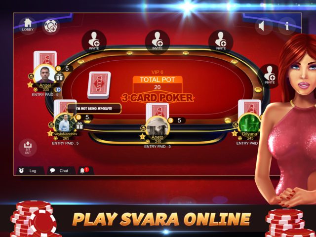 Svara – 3 Card Poker Online لنظام iOS