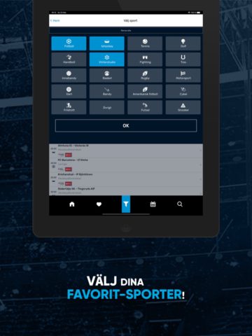iOS için TVmatchen.nu – Sport på TV