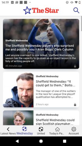 Android 用 The Sheffield Star Newspaper