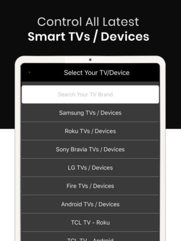 Universal-TV-Fernbedienung für iOS