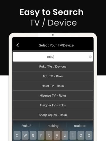 جهاز التحكم عن بعد التلفزيون. لنظام iOS
