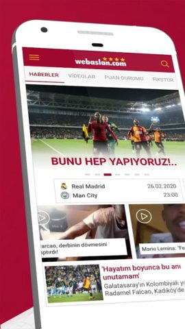 Android için Webaslan – Galatasaray haber