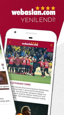 Webaslan – Galatasaray haber for Android