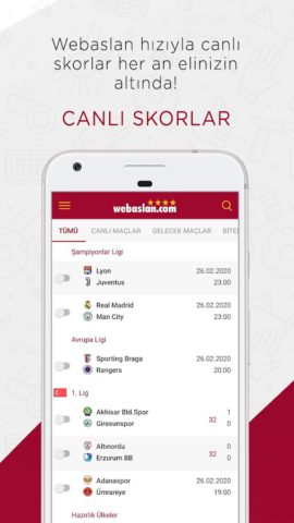 Android için Webaslan – Galatasaray haber