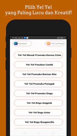 Yel Yel Pramuka untuk Android