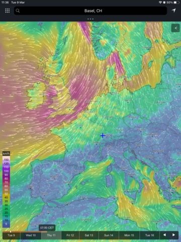 iOS 版 meteoblue weather & maps