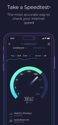 iOS용 Speedtest – 인터넷 속도 테스트