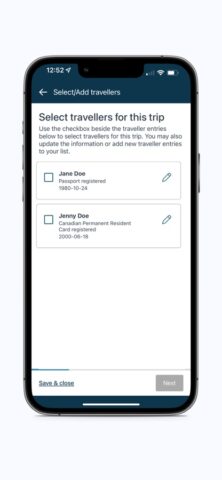 ArriveCAN for iOS