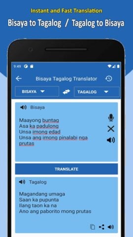 Android için Bisaya to Tagalog Translator
