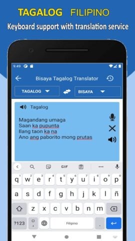 Bisaya to Tagalog Translator pour Android