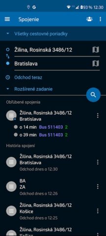 Android için Cestovné poriadky CP