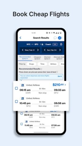 Android 用 CheapOair: Cheap Flight Deals