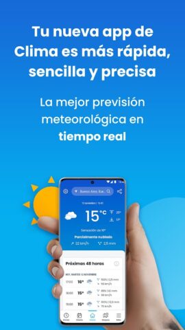 Android için Clima: Pronóstico preciso