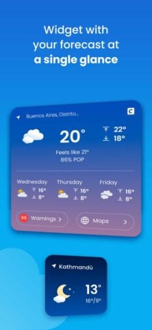 iOS 用 Clima: Weather forecast