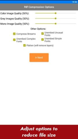 Compress PDF File for Android
