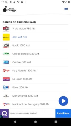 Android 用 DesdePy Radios del Paraguay