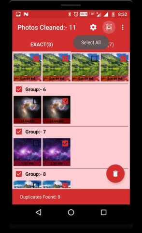 Дубликат поиска фотографий для Android — скриншот 2